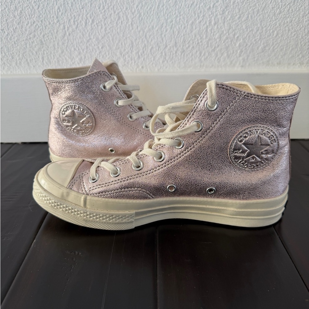 Converse Metallic Pink High-Tops